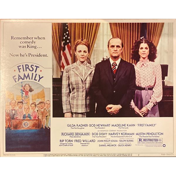 First Family original 1980 vintage lobby card