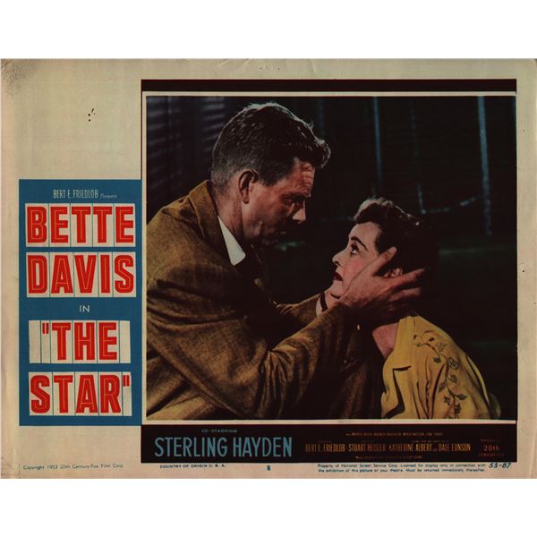 The Star original 1953 vintage lobby card