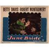 Image 1 : June Bride original 1948 vintage lobby card