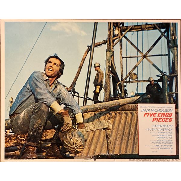 Five Easy Pieces original 1970 vintage lobby card