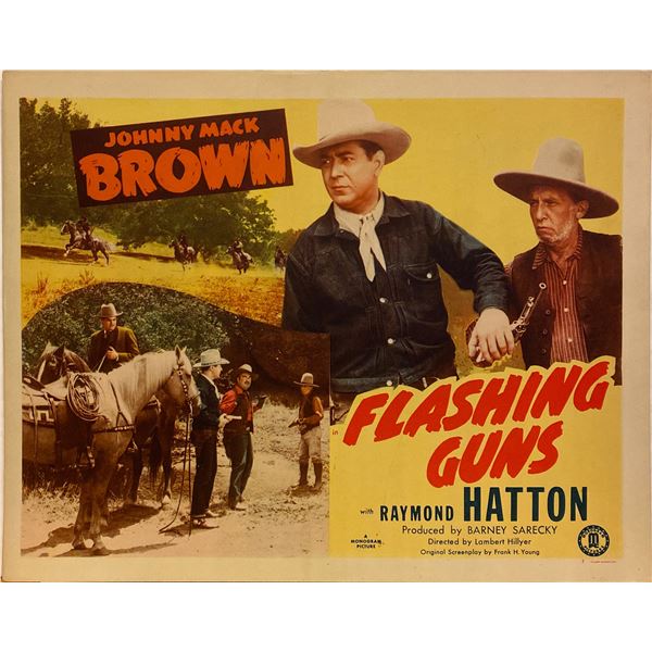 Flashing Guns original 1947 vintage lobby card