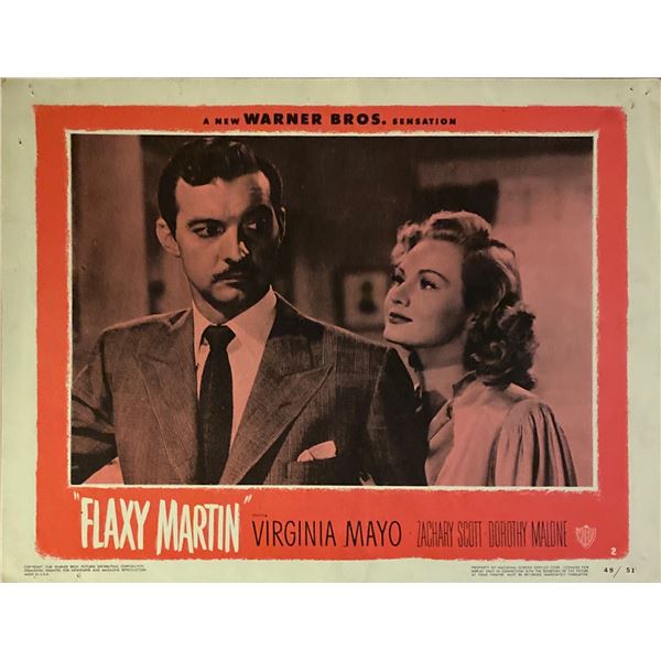 Flaxy Martin original 1949 vintage lobby card