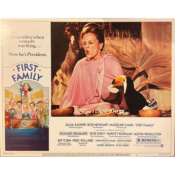 First Family original 1980 vintage lobby card