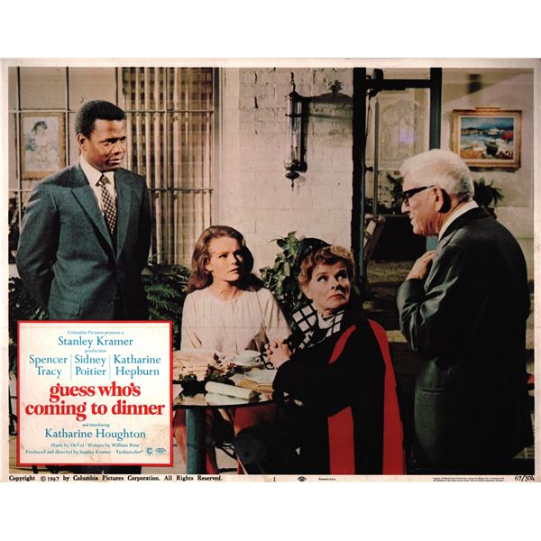 Guess Who's Coming to Dinner original 1967 vintage lobby card