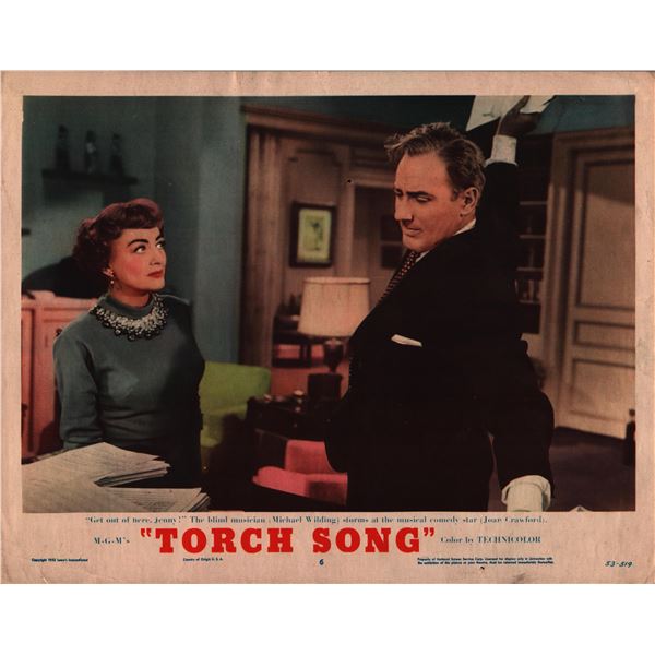 Torch Song original 1953 vintage lobby card