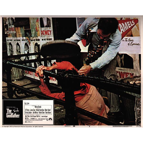 The Godfather original 1972 vintage lobby card