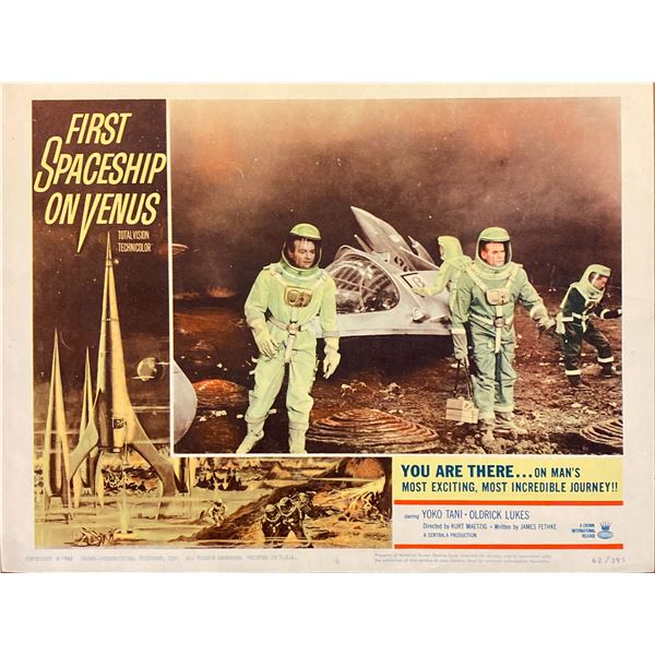 First Spaceship on Venus (The Silent Star) original 1962 vintage lobby card