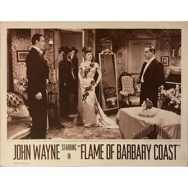 Flame of the Barbary Coast original vintage lobby card