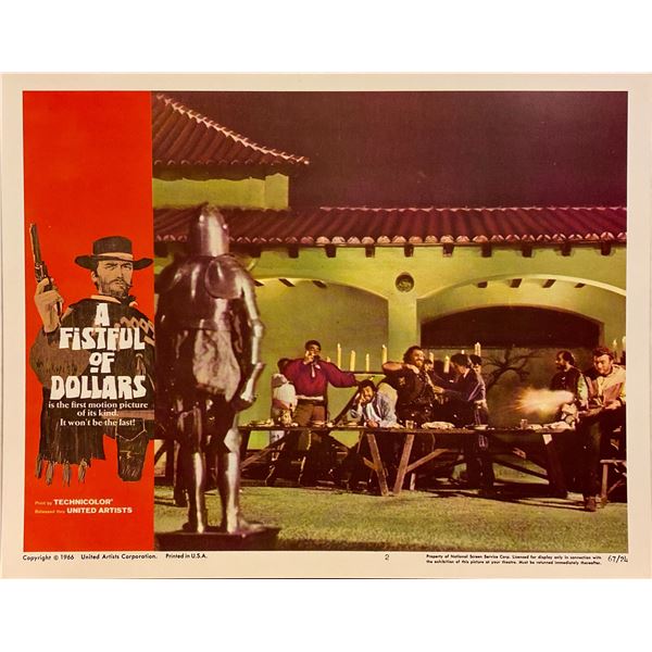 A Fistful of Dollars original 1966 vintage lobby card