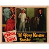 Image 1 : If You Knew Susie original 1947 vintage lobby card