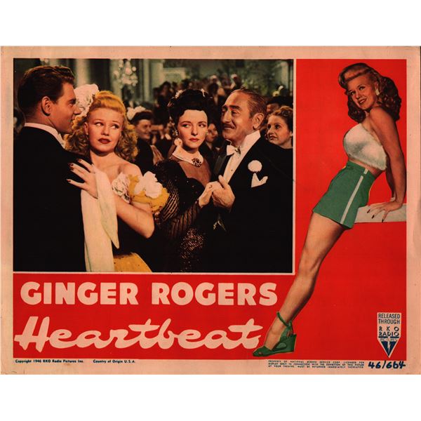 Heartbeat original 1946 vintage lobby card