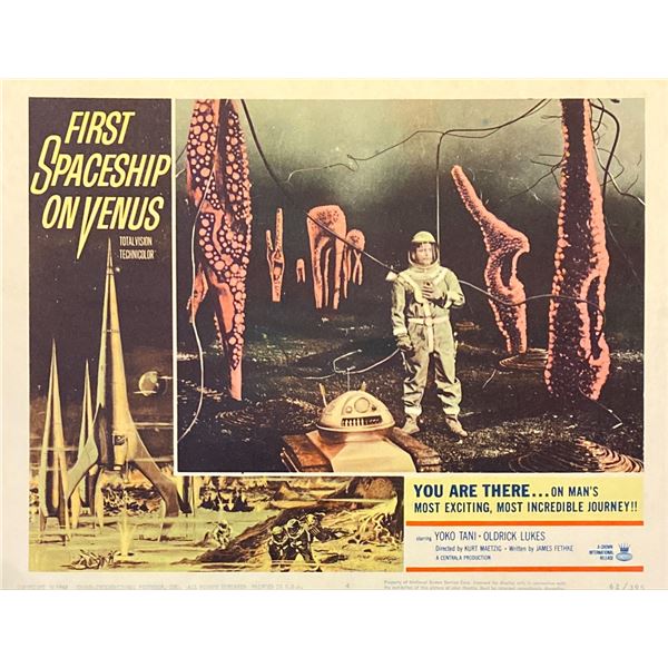 First Spaceship on Venus (The Silent Star) original 1962 vintage lobby card