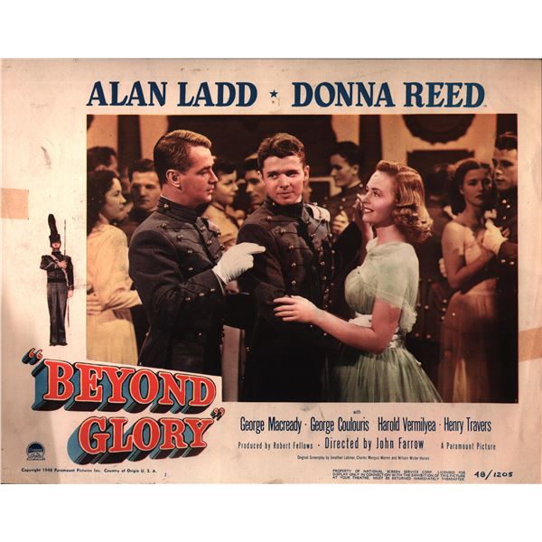 Beyond Glory original 1948 vintage lobby card