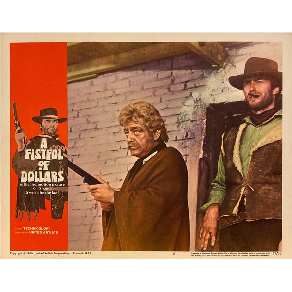 A Fistful of Dollars original 1966 vintage lobby card