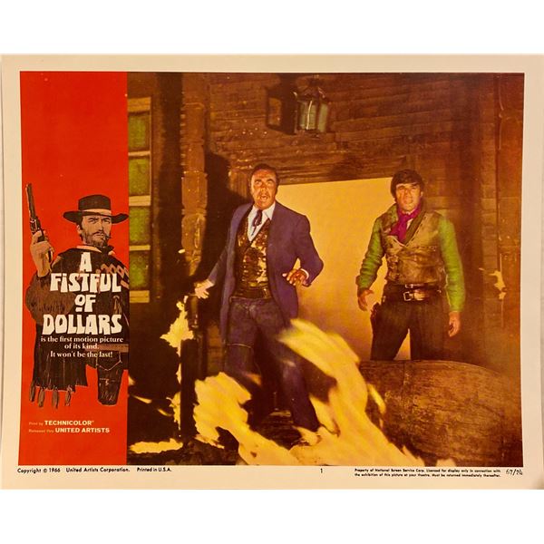 A Fistful of Dollars original 1966 vintage lobby card