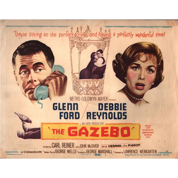 The Gazebo original 1960 vintage lobby card