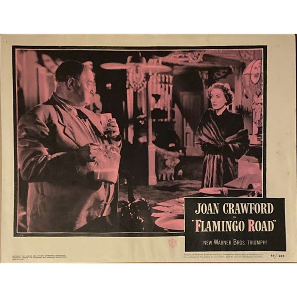 Flamingo Road original 1949 vintage lobby card