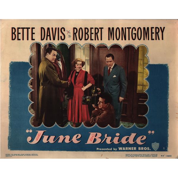 June Bride original 1948 vintage lobby card