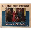 Image 1 : June Bride original 1948 vintage lobby card