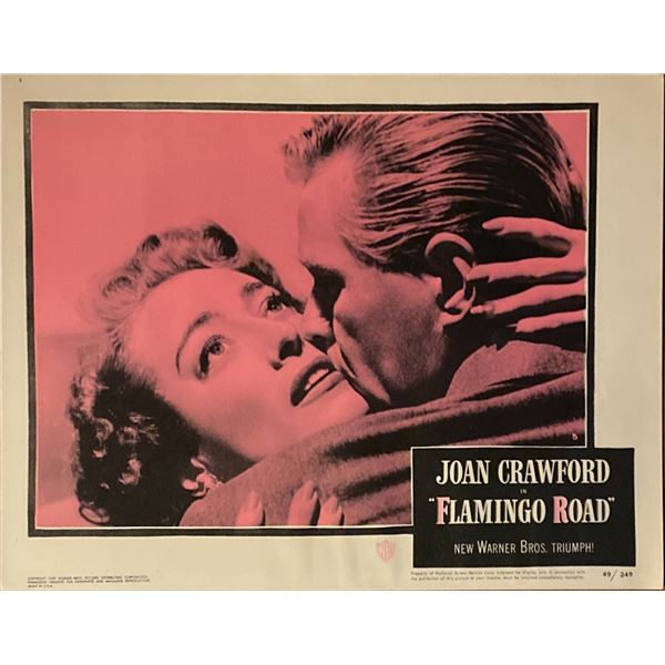 Flamingo Road original 1949 vintage lobby card