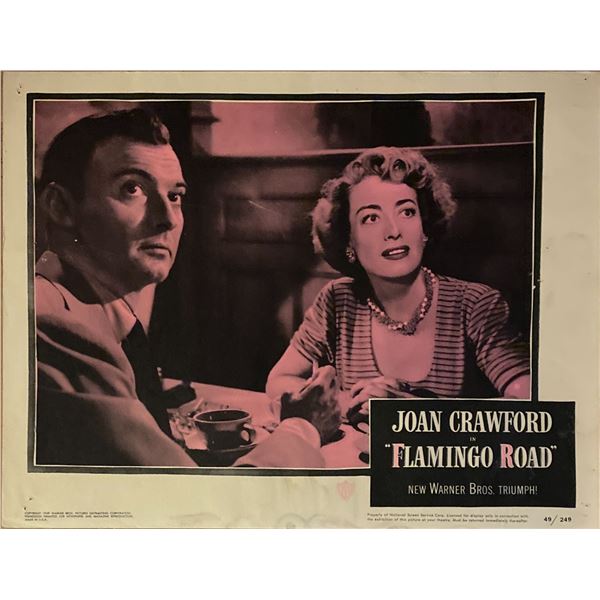 Flamingo Road original 1949 vintage lobby card