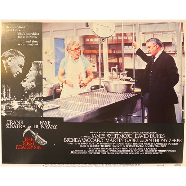 The First Deadly Sin original 1980 vintage lobby card