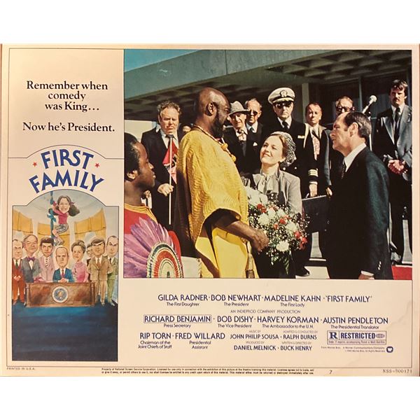 First Family original 1980 vintage lobby card
