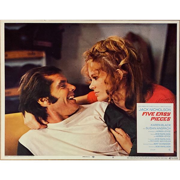 Five Easy Pieces original 1970 vintage lobby card