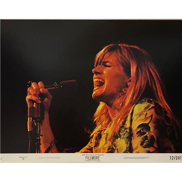 Fillmore original 1972 vintage lobby card