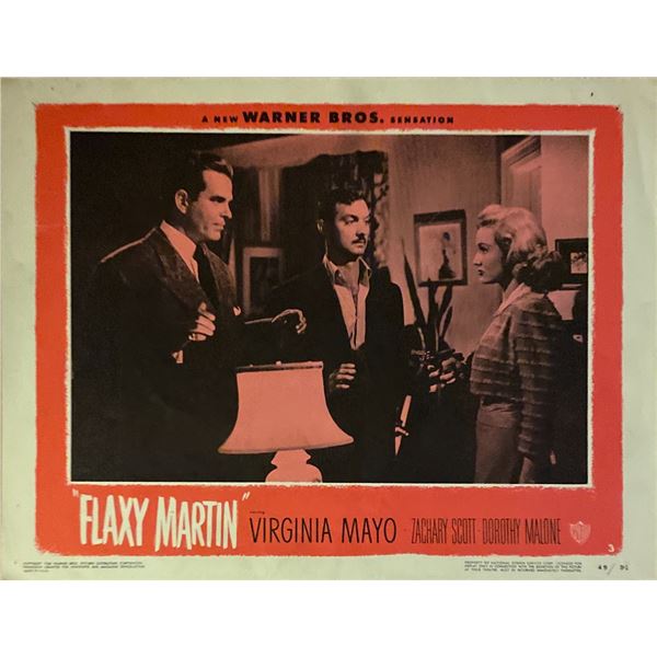 Flaxy Martin original 1949 vintage lobby card