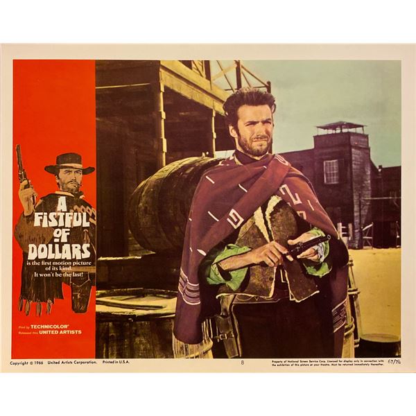 A Fistful of Dollars original 1966 vintage lobby card