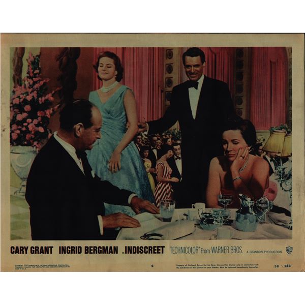 Indiscreet original 1958 vintage lobby card