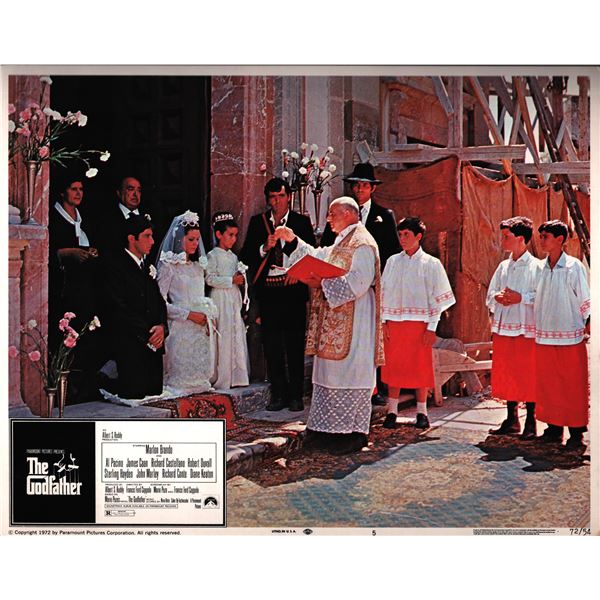 The Godfather original 1972 vintage lobby card