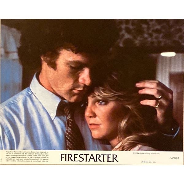 Firestarter original 1984 vintage lobby card