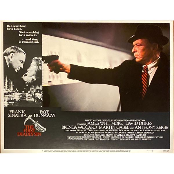 The First Deadly Sin original 1980 vintage lobby card