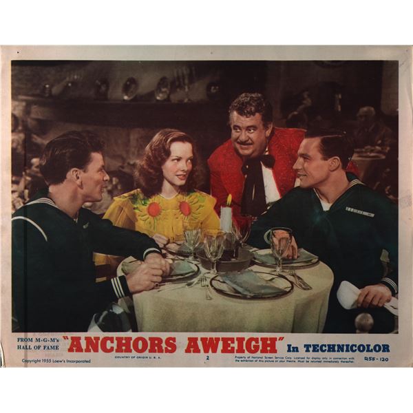 Anchors Aweigh original 1955 vintage lobby card