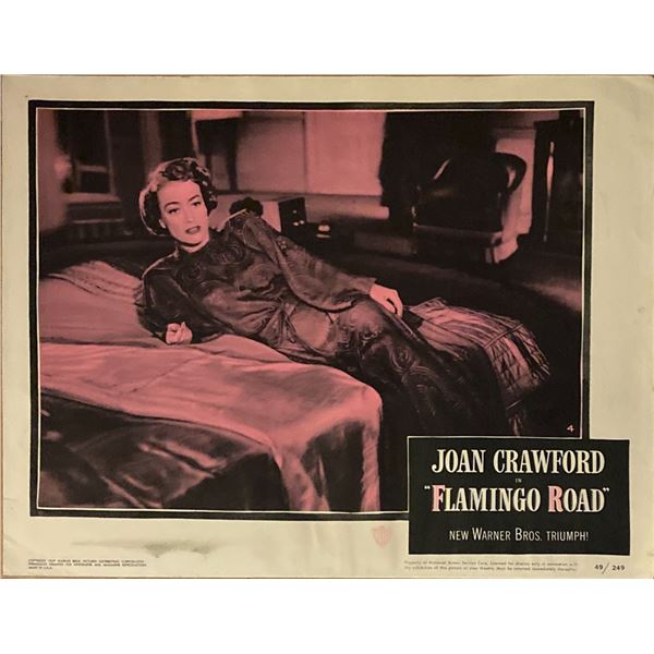Flamingo Road original 1949 vintage lobby card