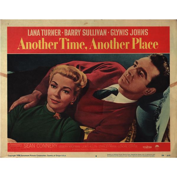 Another Time, Another Place original 1958 vintage lobby card