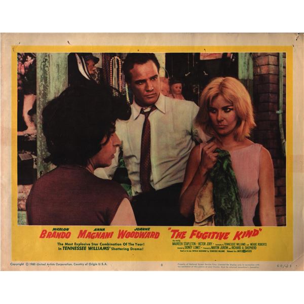 The Fugitive Kind original 1960 vintage lobby card