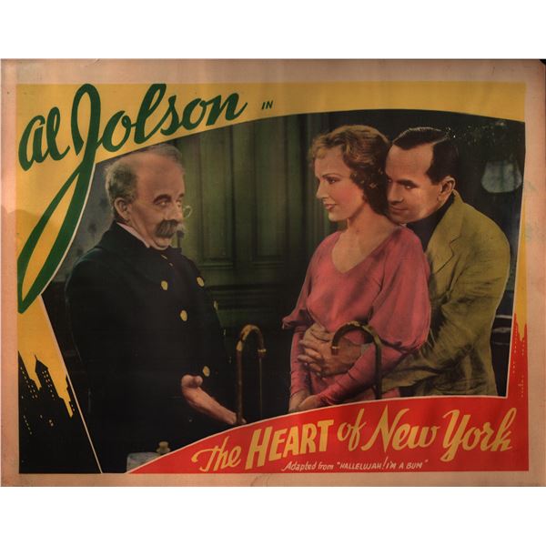 The Heart Of New York (Hallelujah, I'm a Bum) original vintage lobby card