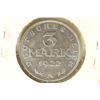 Image 2 : 1922-A GERMAN 3 MARK BRILLIANT UNC