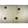 Image 2 : 4-FRANKLIN MINT 1 1/2'' BRONZE MEDALS XMAS CARDS