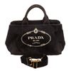 Image 1 : Prada Black Canapa Tote Bag