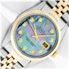 Image 1 : Rolex Mens 2 Tone Tahitian MOP Diamond 36MM Datejust Wristwatch Oyster Perpetual