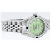 Image 5 : Rolex Ladies Stainless Steel 26 Green Diamond & Sapphire Datejust Wristwatch