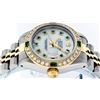 Image 9 : Rolex Ladies 2 Tone Mother Of Pearl & Emerald 26MM Datejust Wristwatch