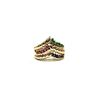 Image 1 : 0.69 ctw Round Brilliant Emerald Rings - 14KT Yellow Gold