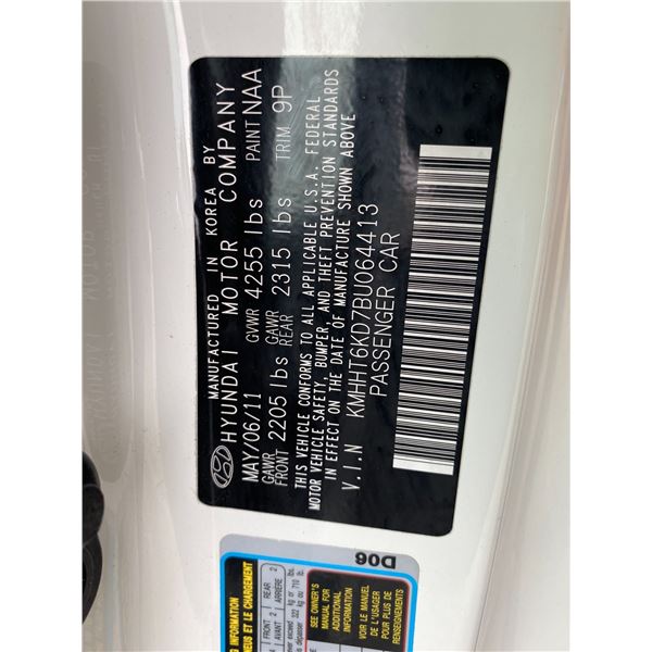 2011 Genesis Coupe 2.0