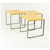 Image 1 : Hendrik Van Keppel & Taylor Green Set of 3 stools with yellow paint