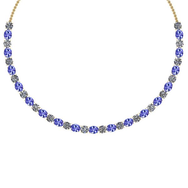 Certified 56.10 Ctw Tanzanite And Diamond I1/I2 Beautif